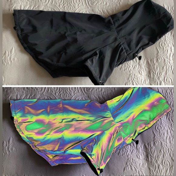 Lunar Pooch reflective dog hoodie - size 6 - iridescent reflective dog coat - Picture 1 of 14
